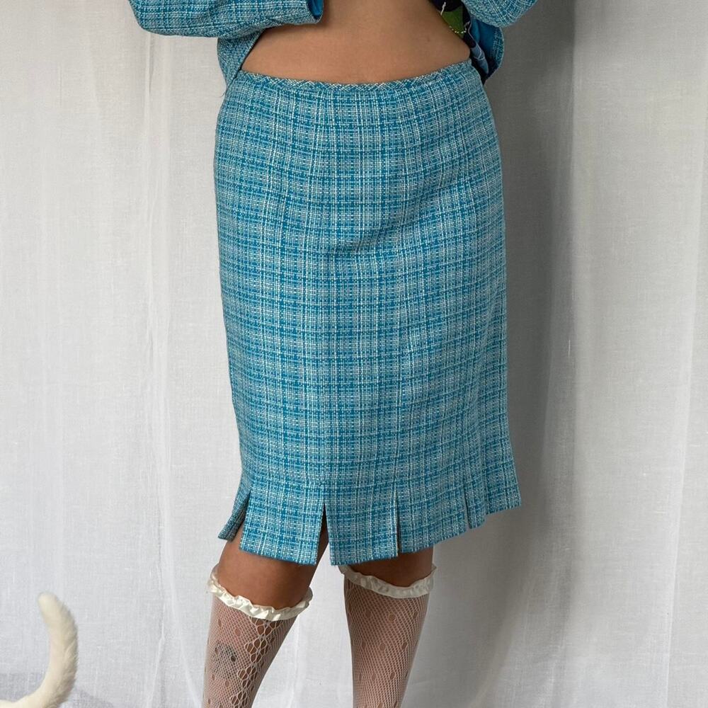 💎 Vintage 90’s Le Suit Tweed Skirt Set 💎 - Picture 3 of 8